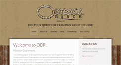 Desktop Screenshot of outbackshowcattle.com